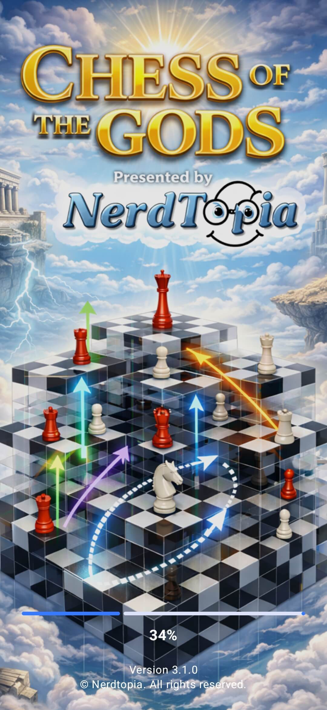Chess of the Gods loading screen.