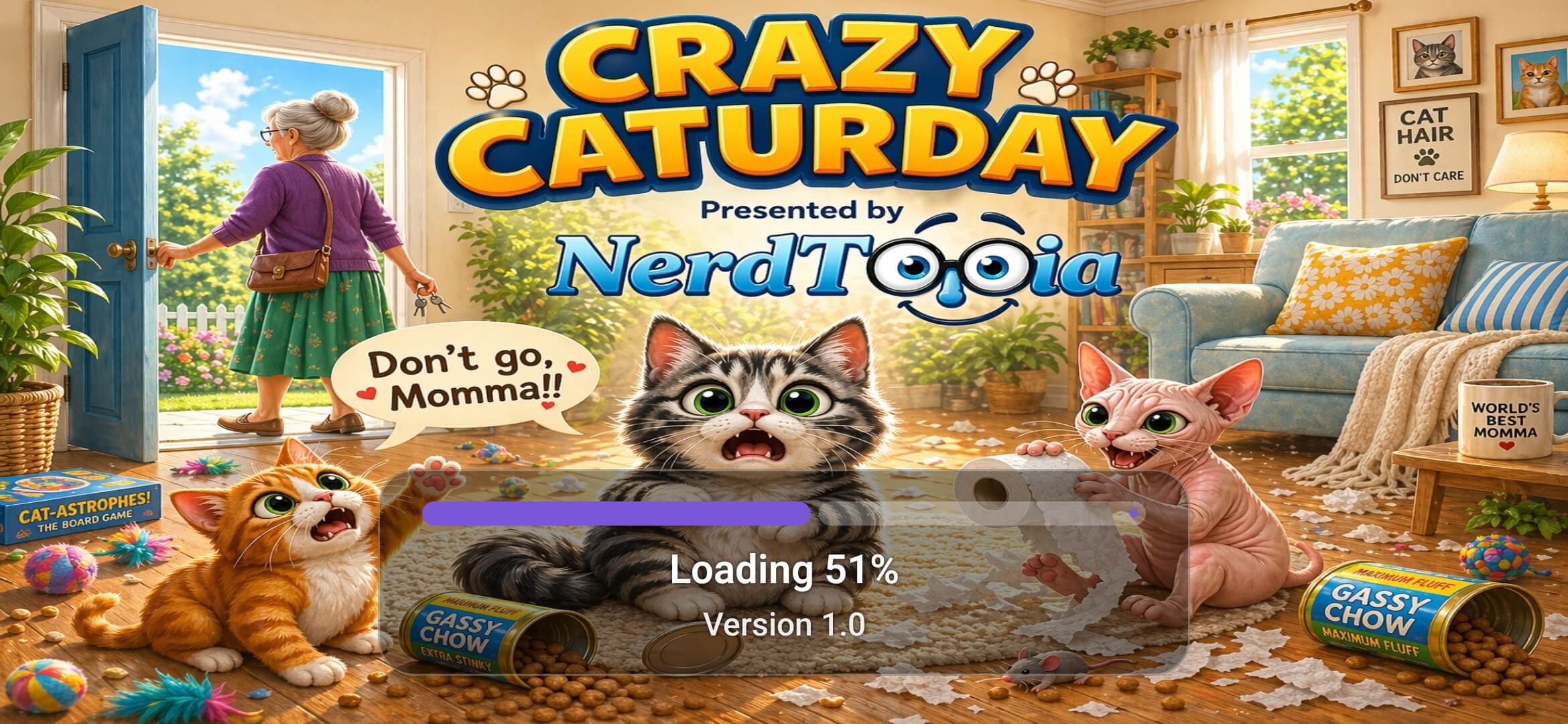 Crazy Caturday loading screen.
